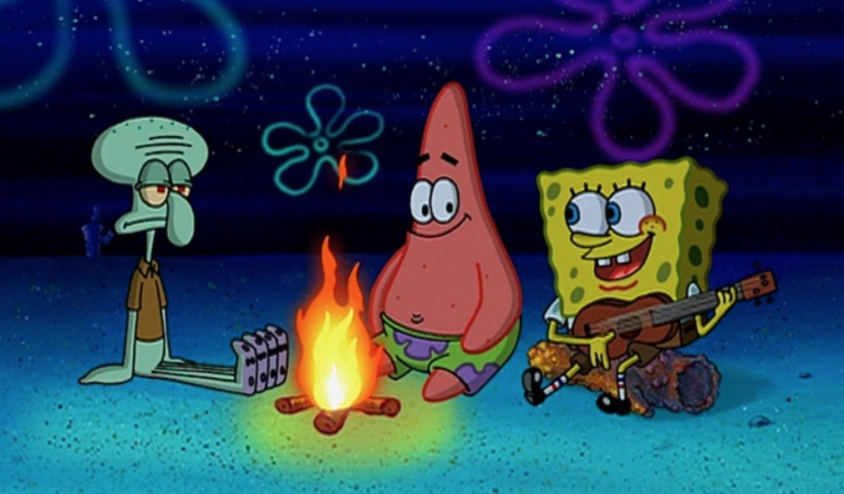 SpongeBob SquarePants is going camping at Kamp Koral