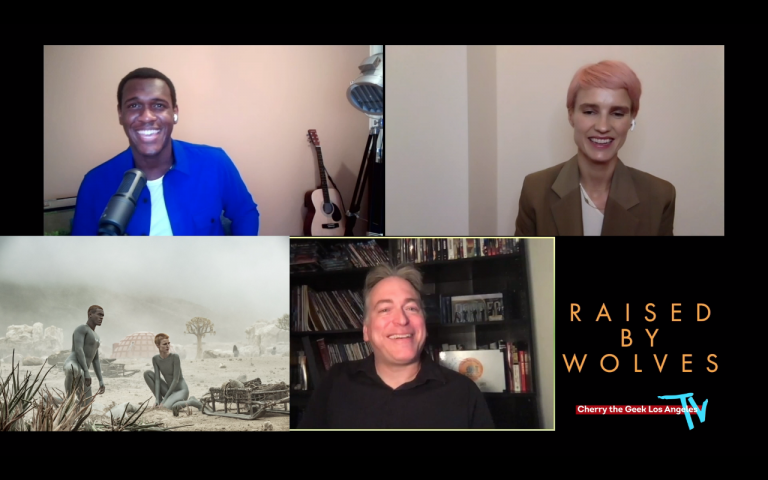 CHERRY THE GEEK TV- INTERVIEW: ‘RAISED BY WOLVES’ STARS AMANDA COLLIN AND ABUBAKAR SALIM