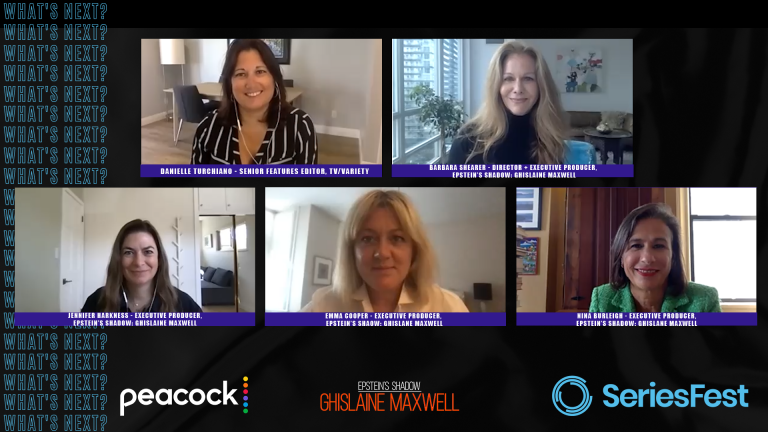 SERIES FEST DAY 1: PEACOCK’S “EPSTEIN’S SHADOW:GHISLANE MAXWELL” OPENS FESTIVAL WITH SCREENING AND PANEL