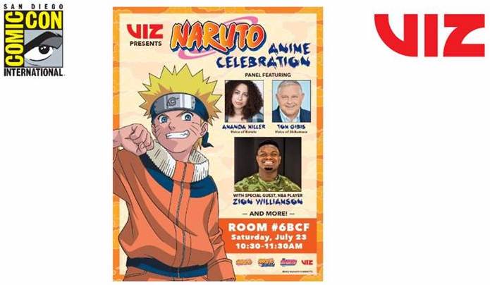 Viz Media has Naruto & Zion Williamson at SDCC