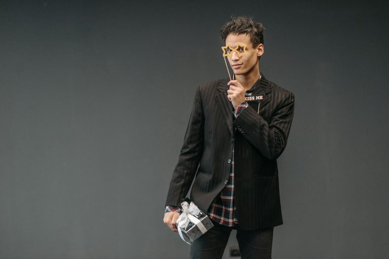 Man Holding a Gift
